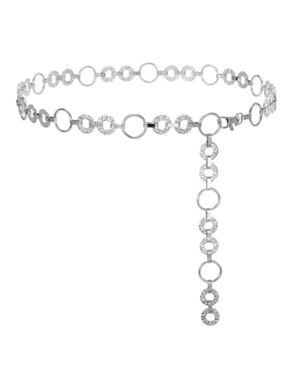 Metal Waist Chain Belt Women Adjustable Body Link Belts Ladies Fashion
